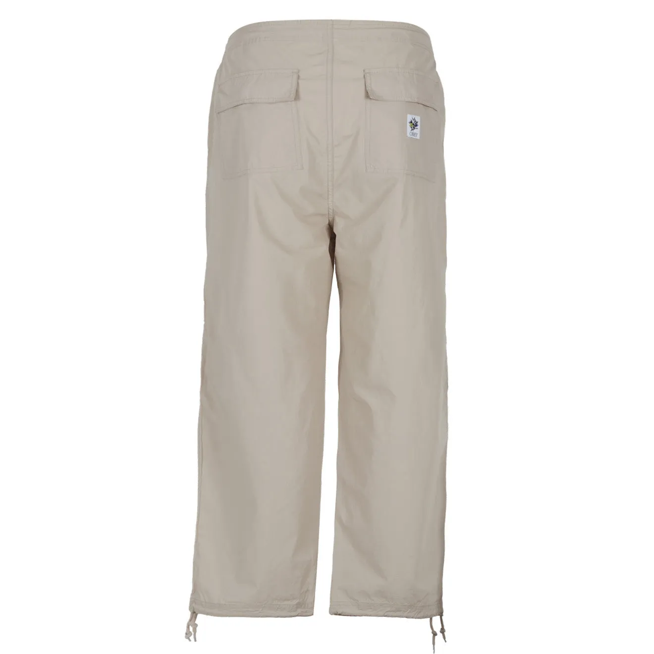 Obey Womens Mina Parachute Pant Silver Grey