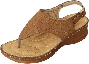 Ortho Flip Flops for Women with Arch Support Womens Orthopedic Flip Flops Sexy Beach Sandals for Women Dressy Summer Ladies Black Wedge Sandals T Strap Walking Shoes for Women Black Sandal Heels