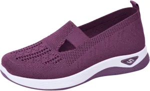 Orthopedic Shoes for Women,Breathable Knitted Slip On Sneaker Working Casual Nurse Shoes,Diabetic Shoes for Women