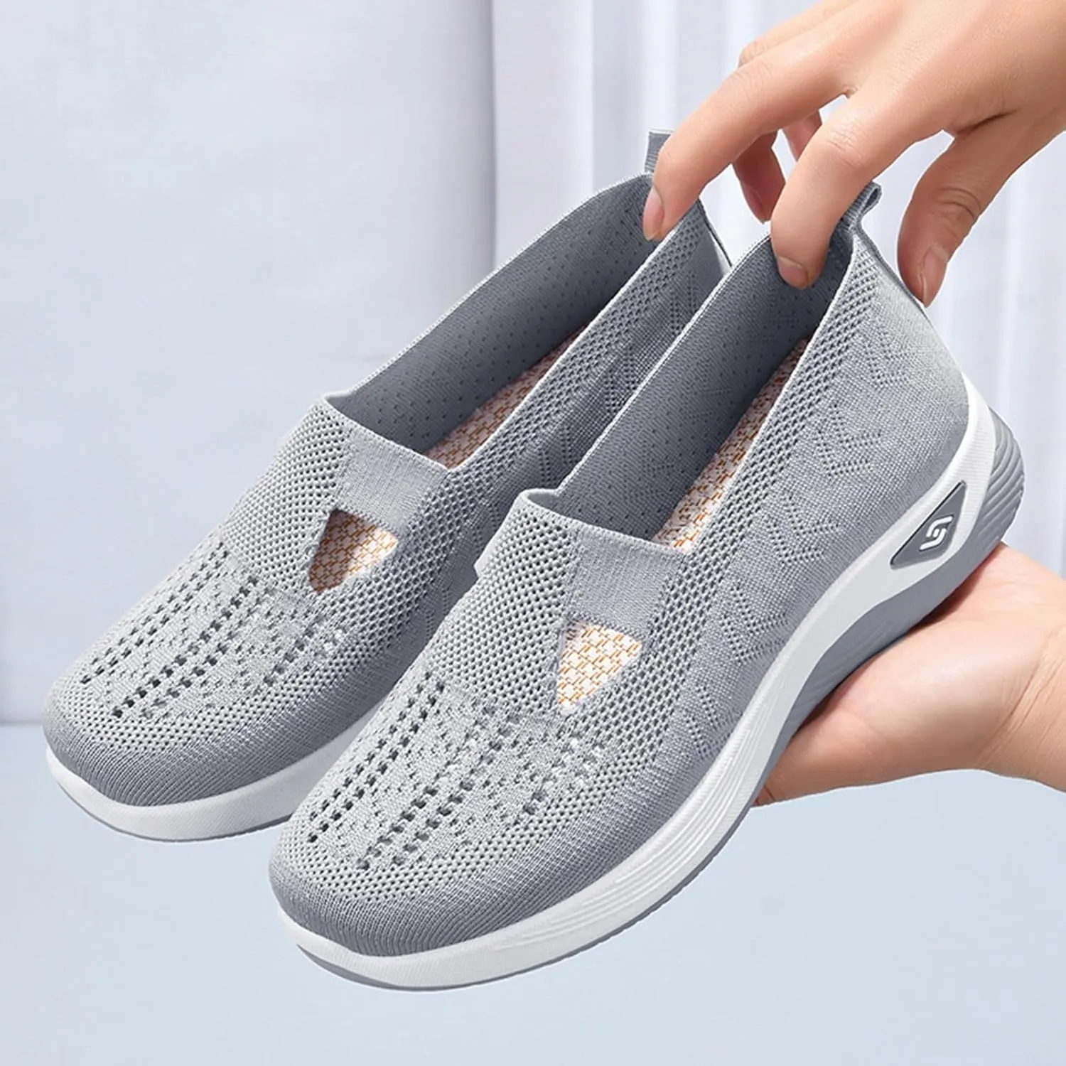 Orthowalkway Womens Shoes,Women's Walking Shoes Slip On Orthopedic Shoes Diabetic Shoes for Women Non Slip Work Shoes