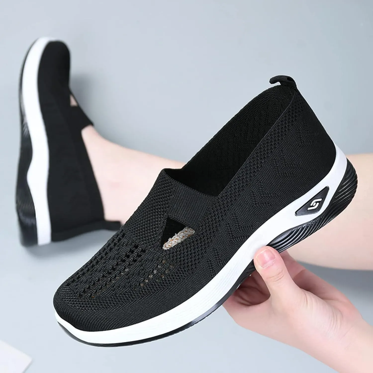Orthowalkway Womens Shoes,Women's Walking Shoes Slip On Orthopedic Shoes Diabetic Shoes for Women Non Slip Work Shoes