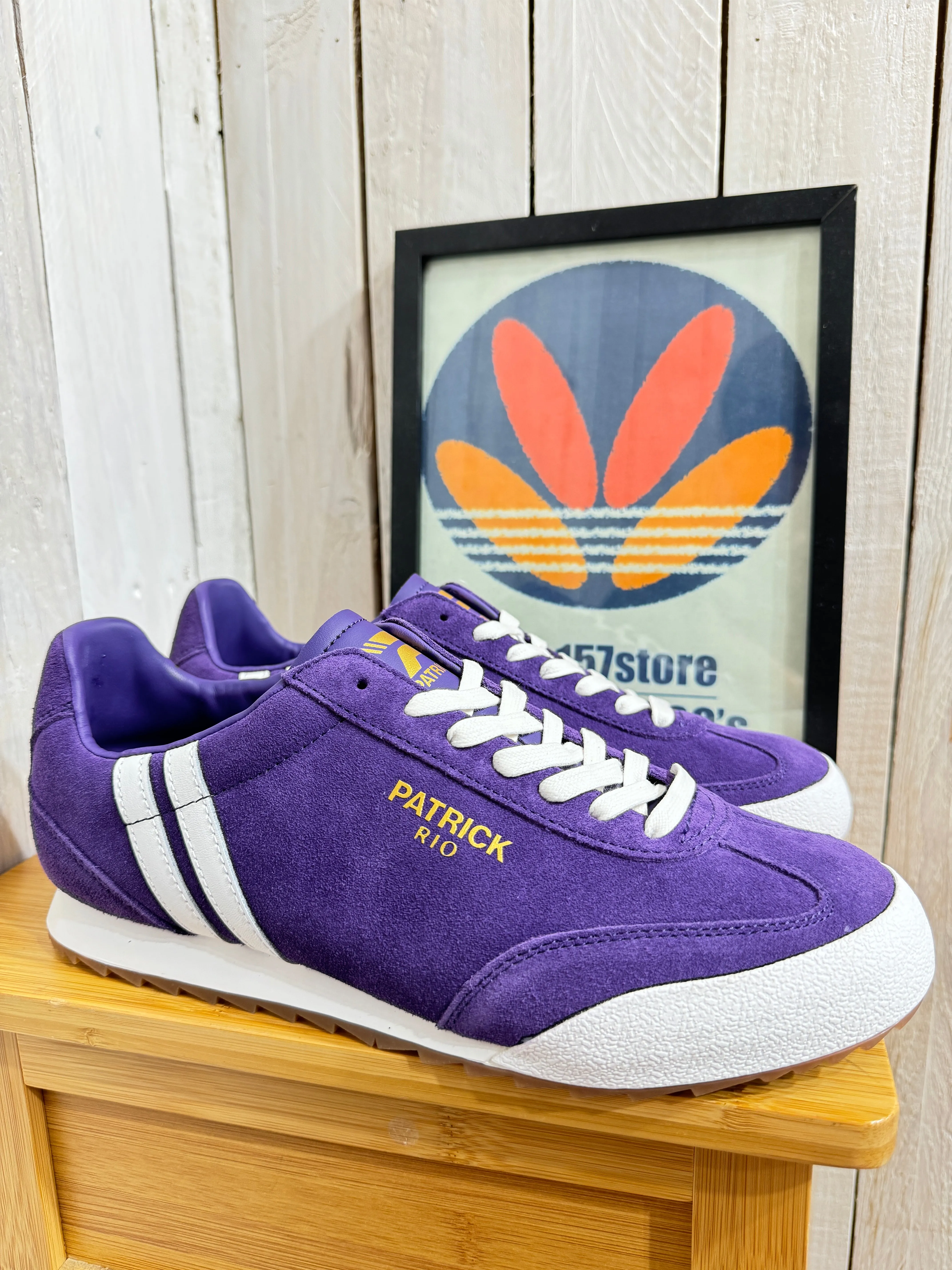 Patrick Rio Suede Trainers - Purple - LIMITED EDITION COLOUR