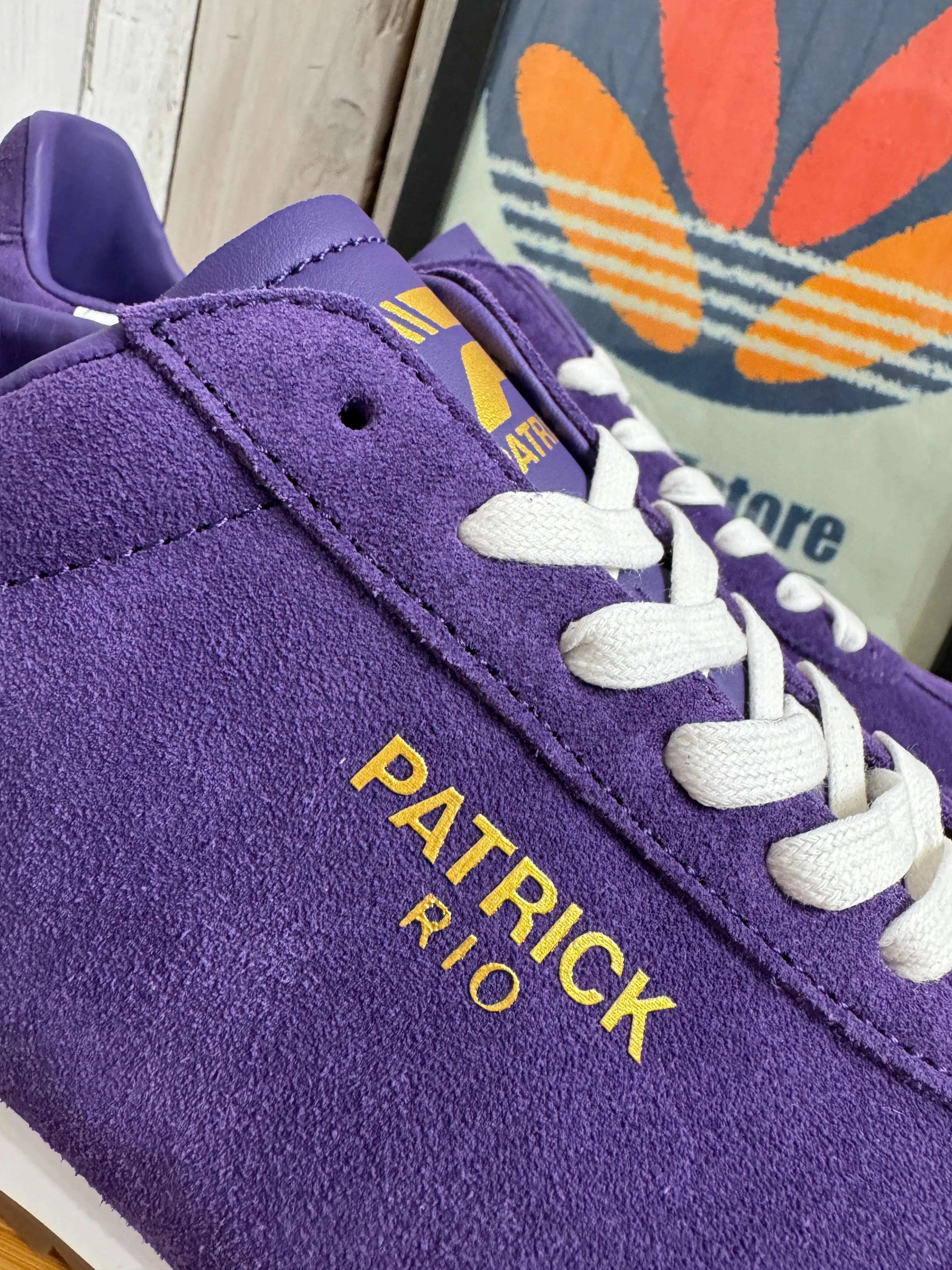 Patrick Rio Suede Trainers - Purple - LIMITED EDITION COLOUR