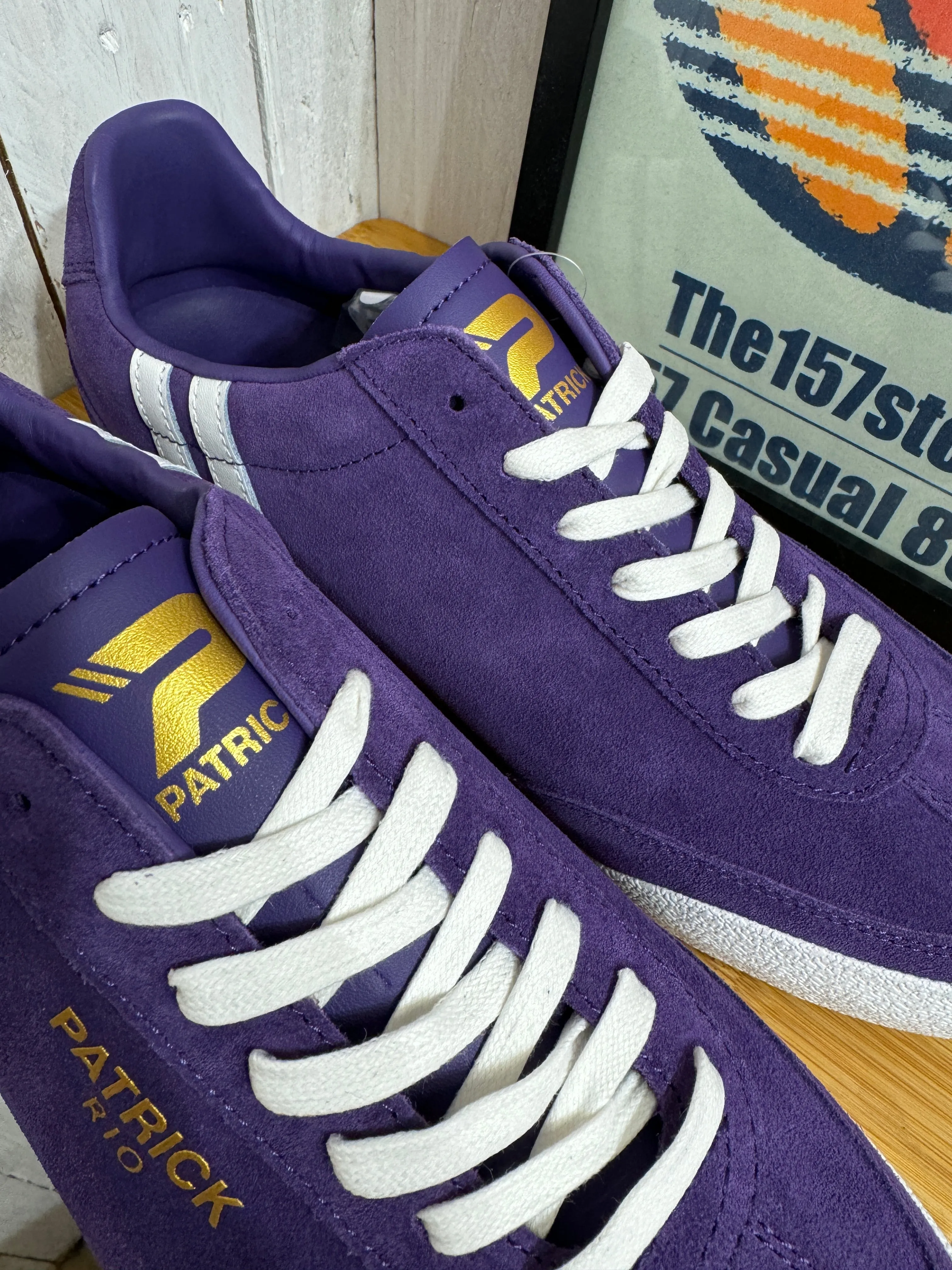 Patrick Rio Suede Trainers - Purple - LIMITED EDITION COLOUR