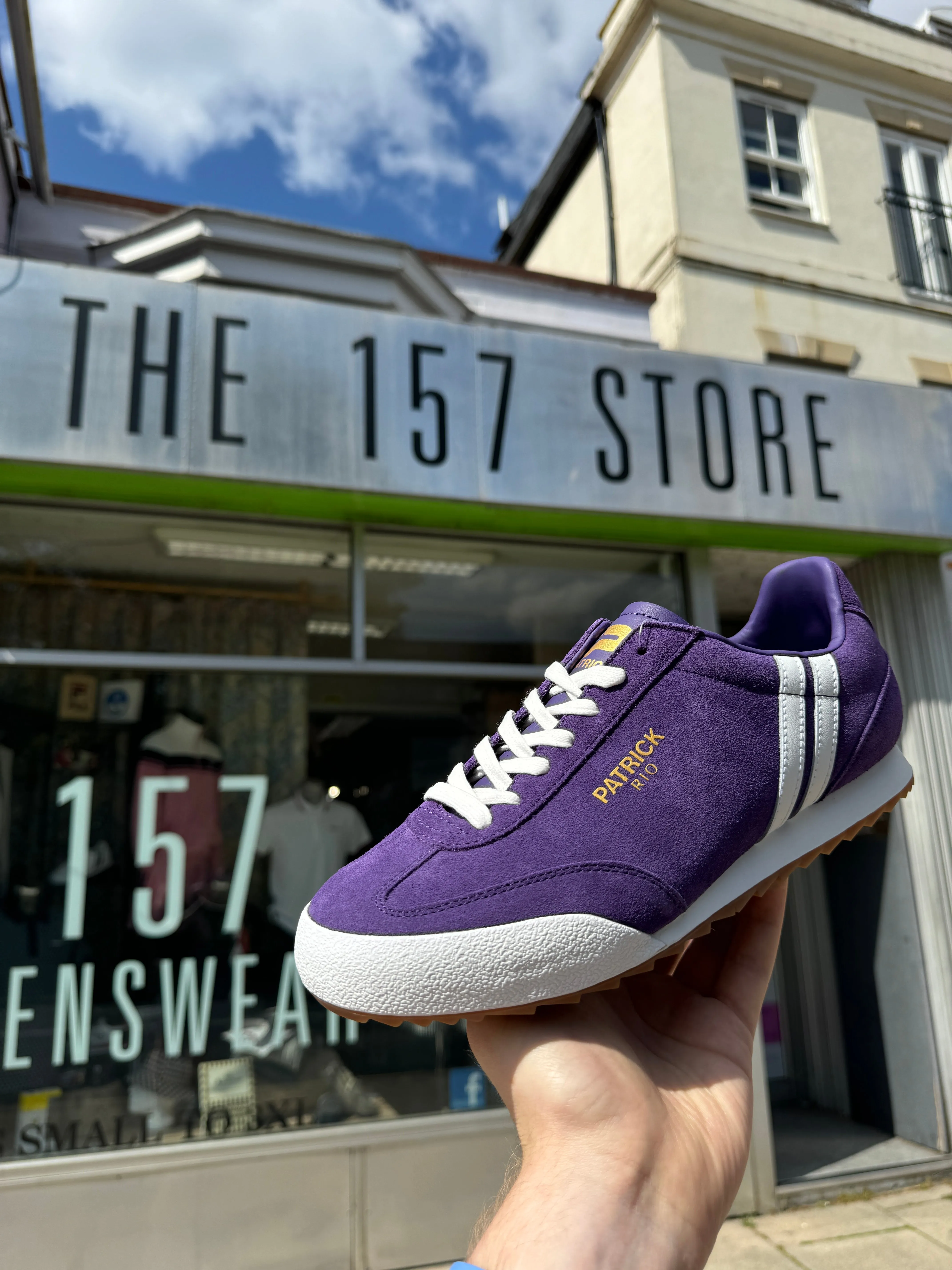 Patrick Rio Suede Trainers - Purple - LIMITED EDITION COLOUR