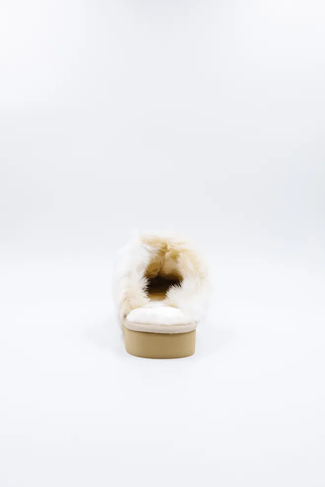PAWJ Slippers | Tan / Snow Leopard