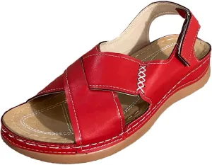 Platform Sandals Women Wedge Orthopedic Sandals Comfort Arch Support Ankle Strap Slippers Outdoor Beach Walking Shoes