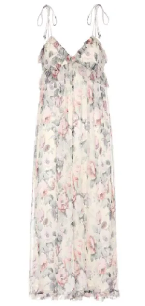 Printed Silk Jumpsuit