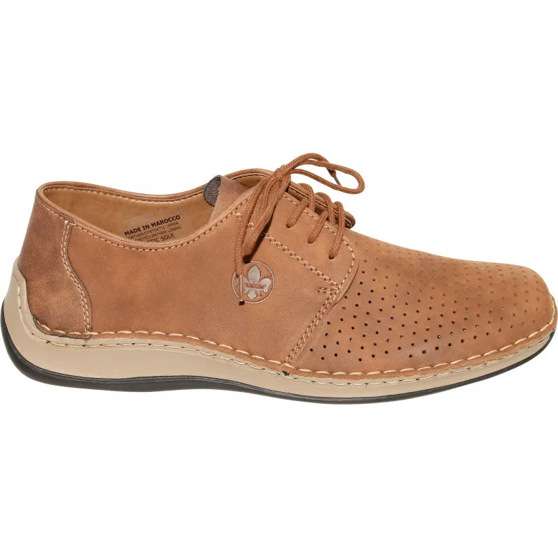 Rieker 05226 Brown Leather Mens Lace up Shoe