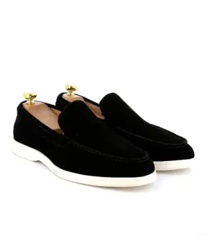 Riveleft RL20 Zwarte Suede Loafers