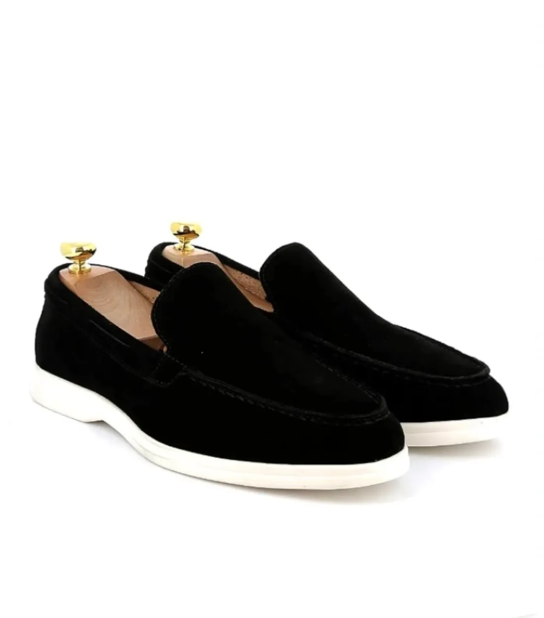 Riveleft RL20 Zwarte Suede Loafers