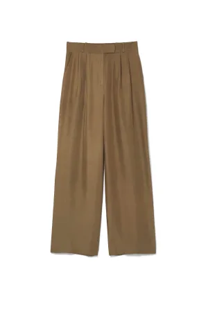 Salinas Silk Trouser Khaki Man