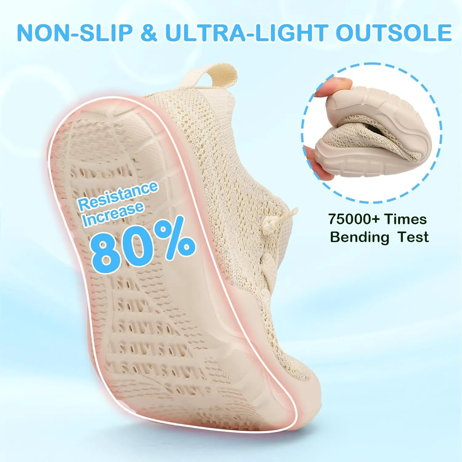 Scurtain Toddler Shoes Boys Girls Barefoot Shoes Kids Breathable Sneakers Slip on Toddler Sneakers