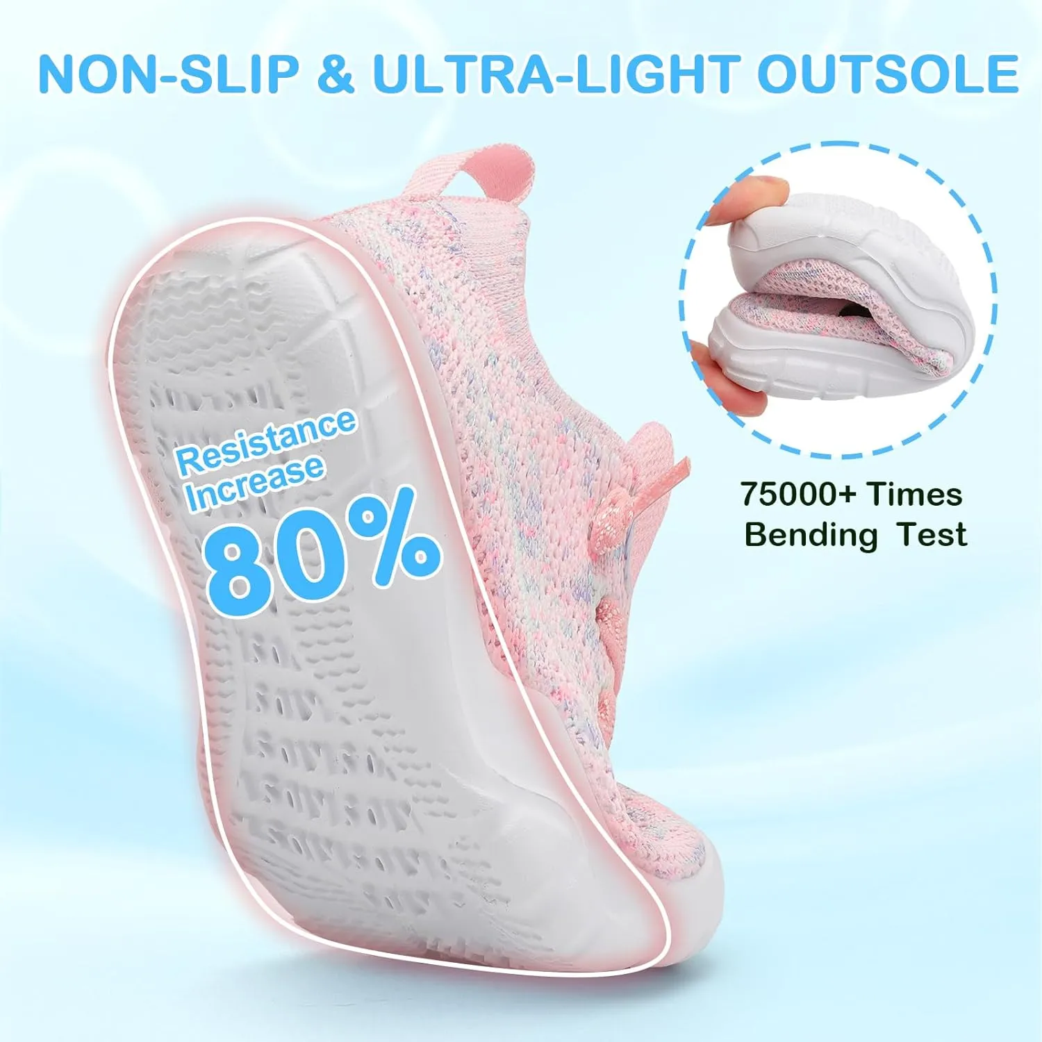Scurtain Toddler Shoes Boys Girls Barefoot Shoes Kids Breathable Sneakers Slip on Toddler Sneakers