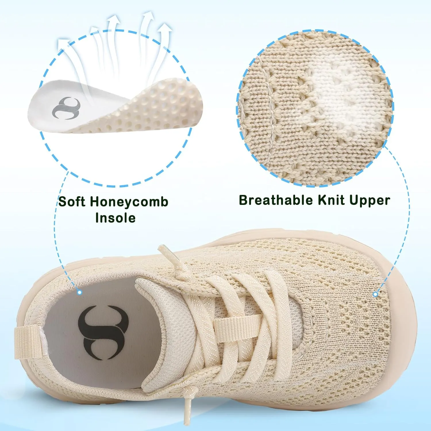 Scurtain Toddler Shoes Boys Girls Barefoot Shoes Kids Breathable Sneakers Slip on Toddler Sneakers