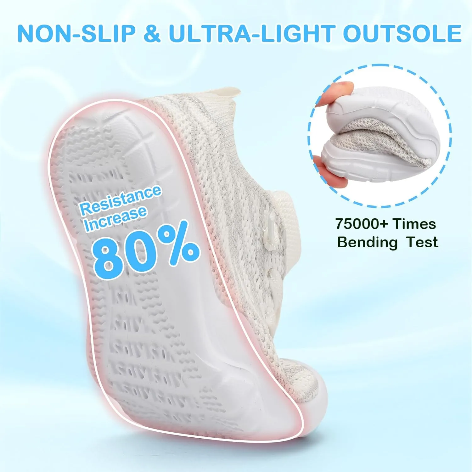 Scurtain Toddler Shoes Boys Girls Barefoot Shoes Kids Breathable Sneakers Slip on Toddler Sneakers