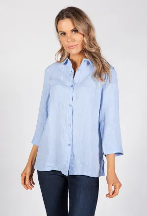 Sky Blue Linen Shirt