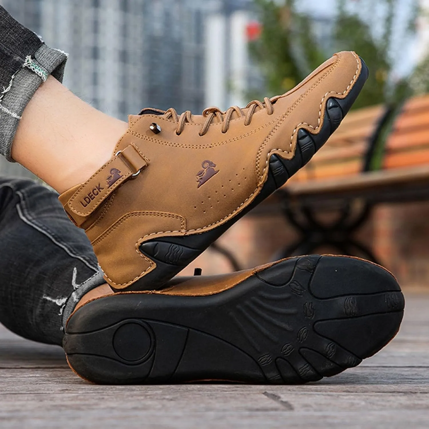 Sneakers for Men White Leather Sneakers Men's Casual Sneakers Mesh Breathable Walking Shoes Men's Dress Shoes