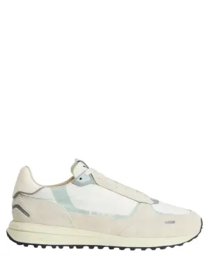 Sneakers Retro in Nylon con Dettagli in Pelle e Camoscio