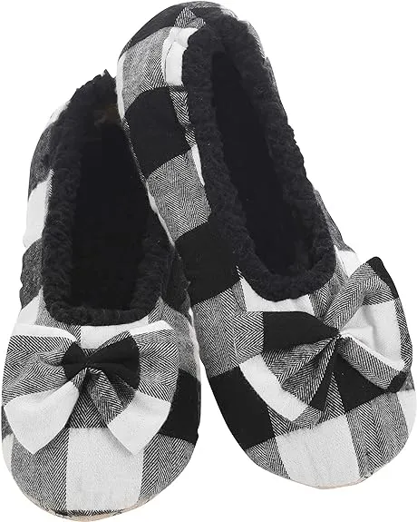 Snoozies Cozy Little Foot Coverings Buffalo Plaid