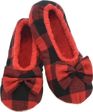 Snoozies Cozy Little Foot Coverings Buffalo Plaid
