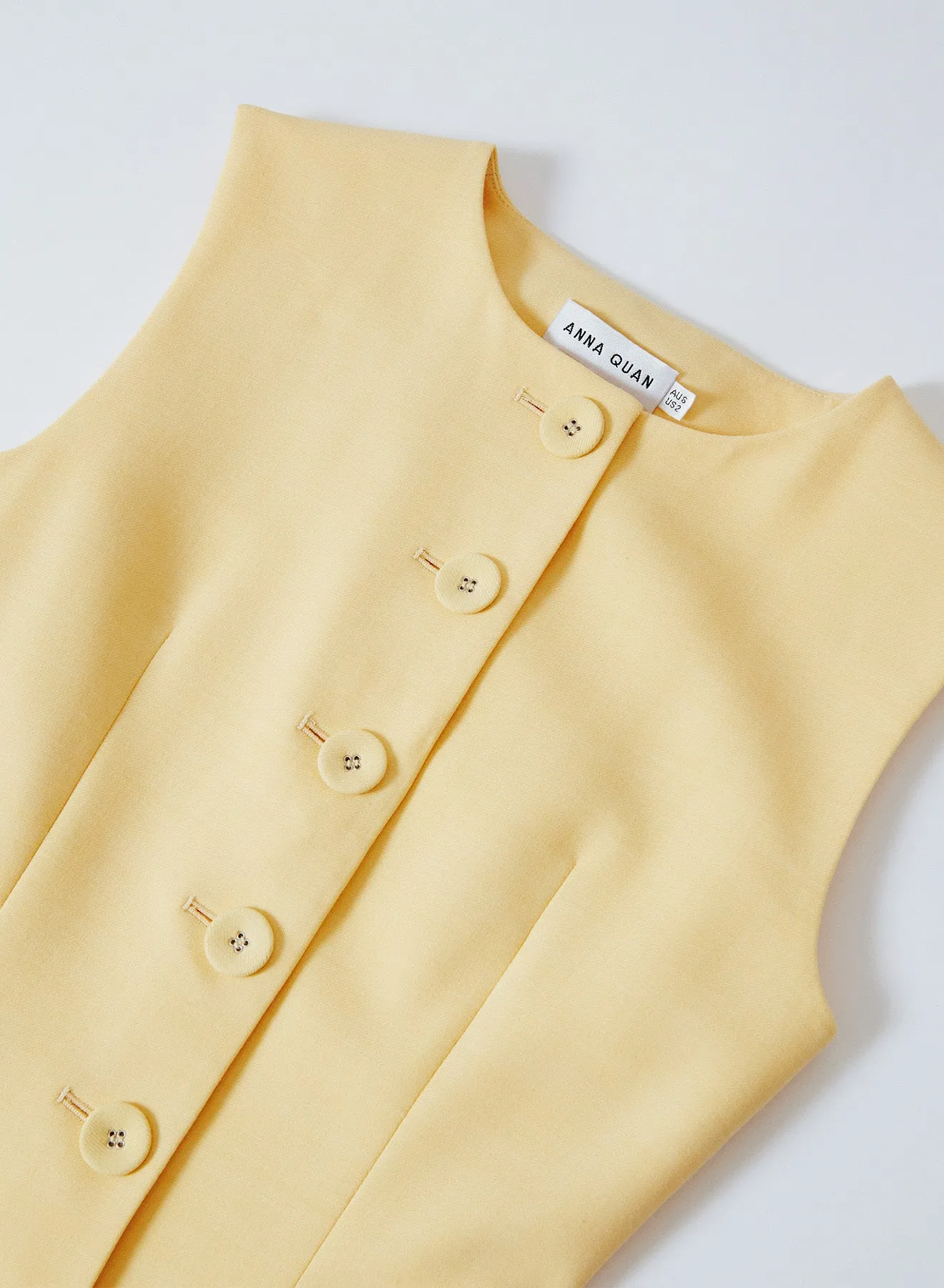 SOFIA DRESS (BUTTER)