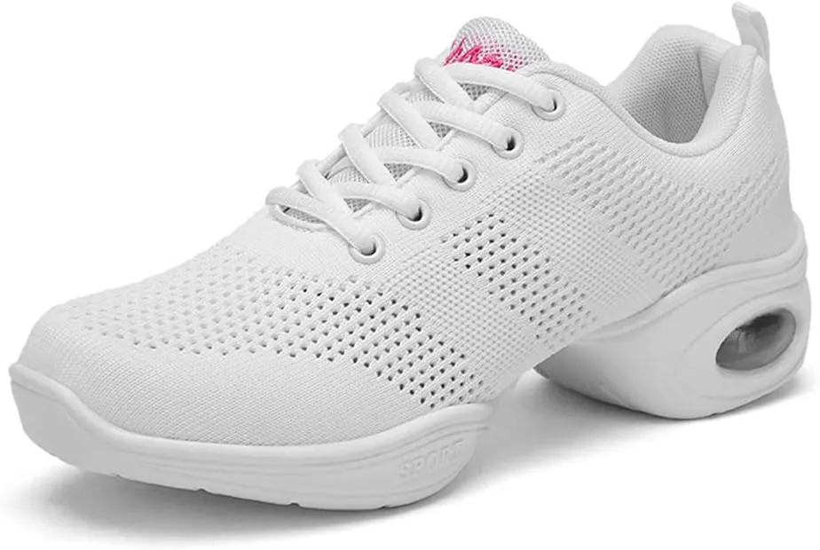 SWDZM Women's Dance Shoes,Breathable Fashion Sneakers,Split-Sole Dance Jazz Shoes,Mesh Outdoor Shoes J706 876