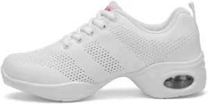 SWDZM Women's Dance Shoes,Breathable Fashion Sneakers,Split-Sole Dance Jazz Shoes,Mesh Outdoor Shoes J706 876