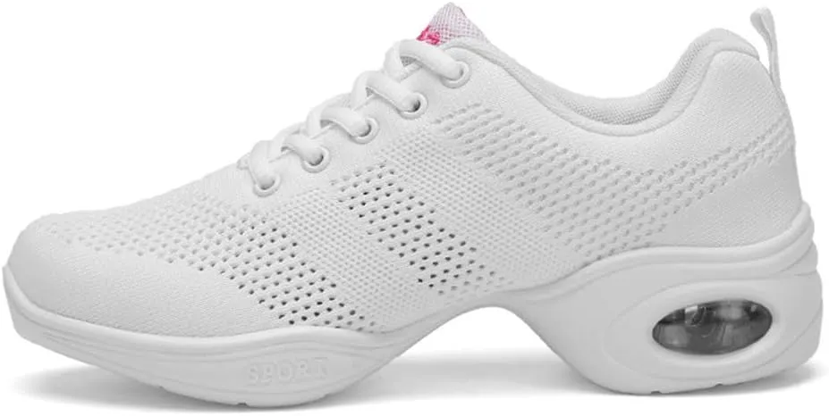SWDZM Women's Dance Shoes,Breathable Fashion Sneakers,Split-Sole Dance Jazz Shoes,Mesh Outdoor Shoes J706 876