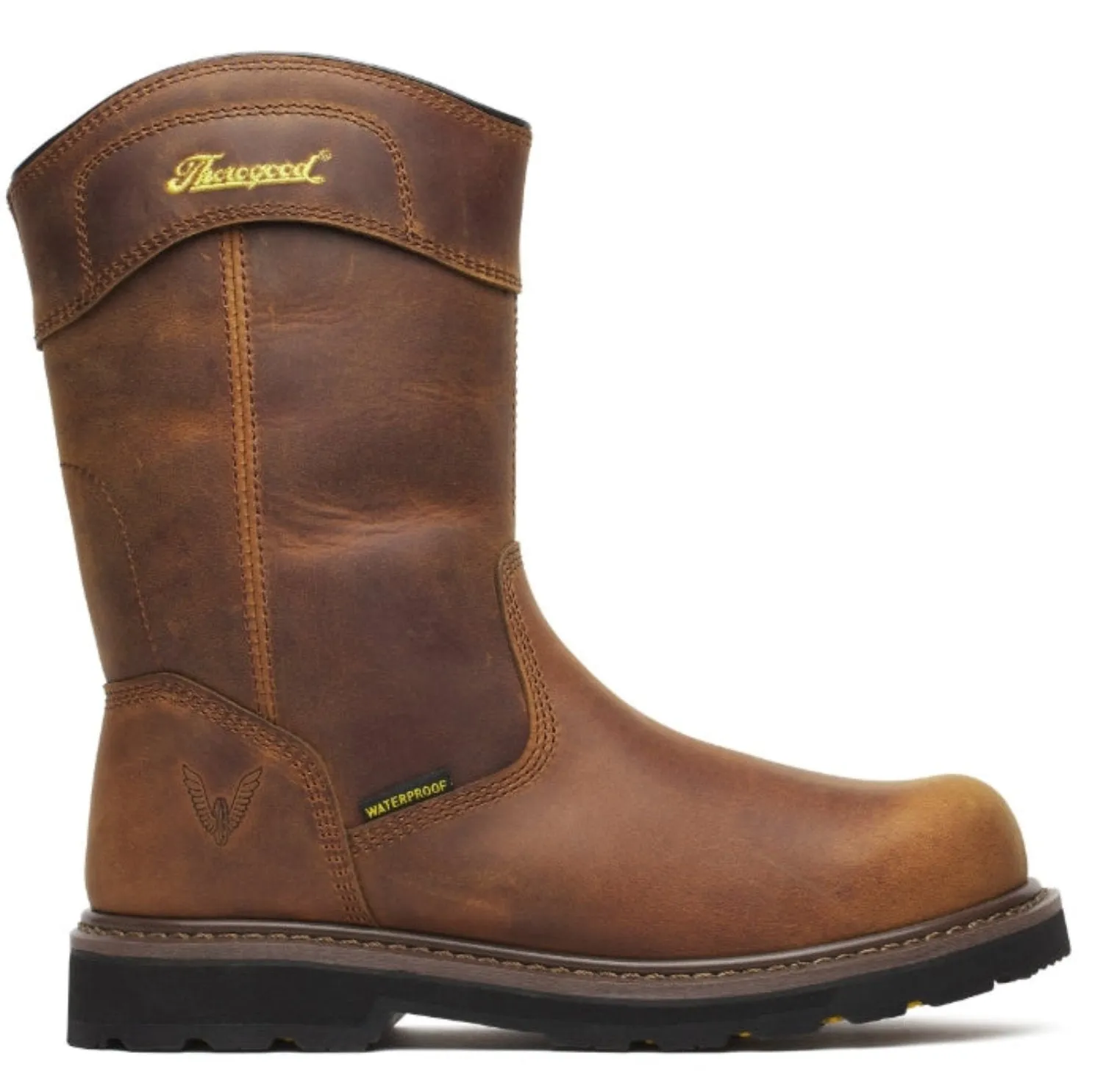 Thorogood Men's Jobsite Waterproof 11" Safety Toe Wellington Boot