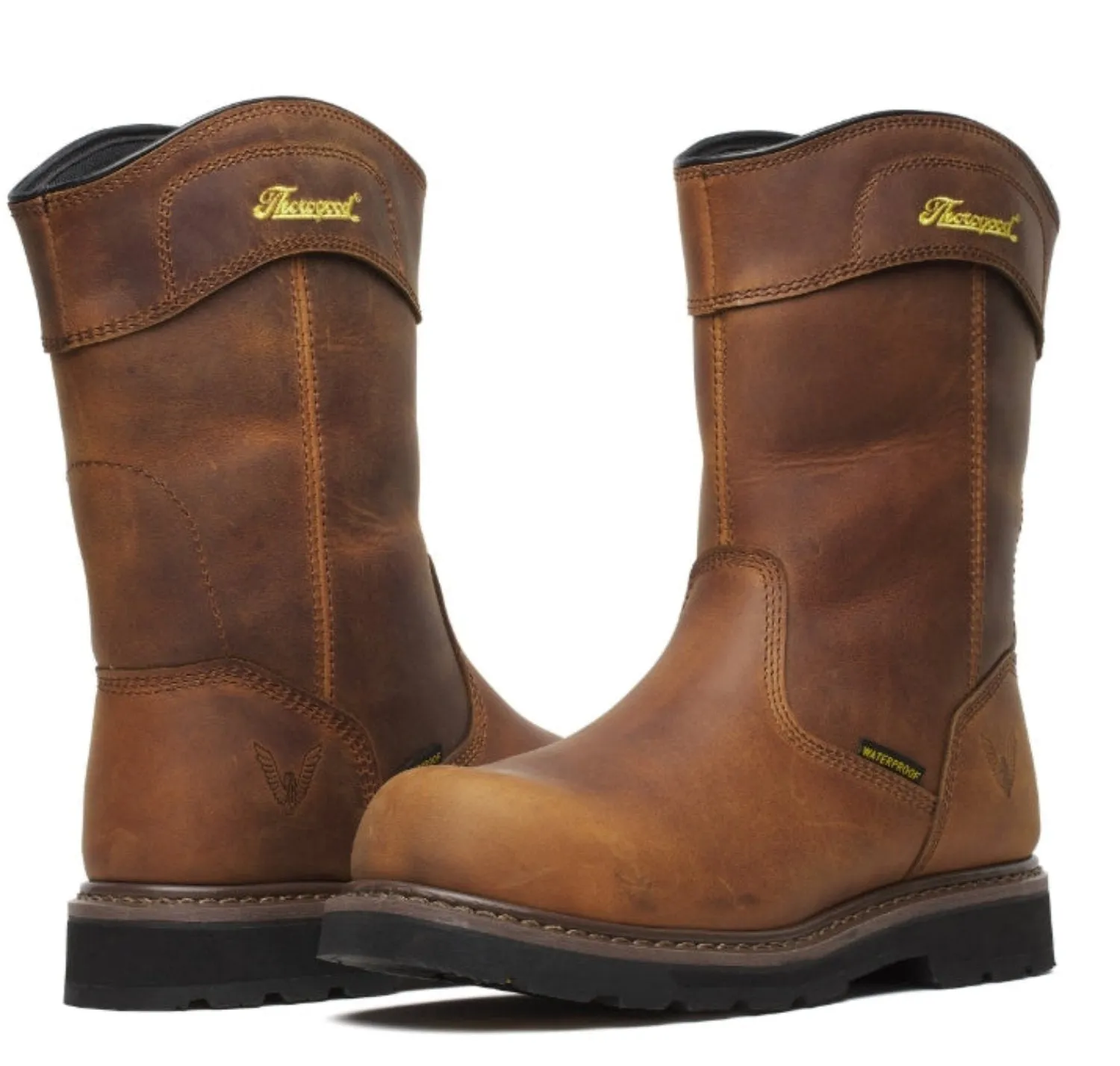 Thorogood Men's Jobsite Waterproof 11" Safety Toe Wellington Boot