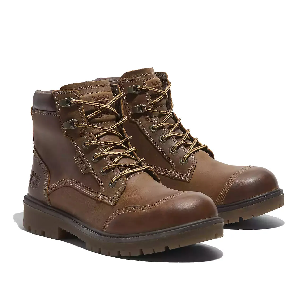 TIMBERLAND SOFT TOE WHITMAN 6 INCH WATERPROOF BOOT COPPER - MENS