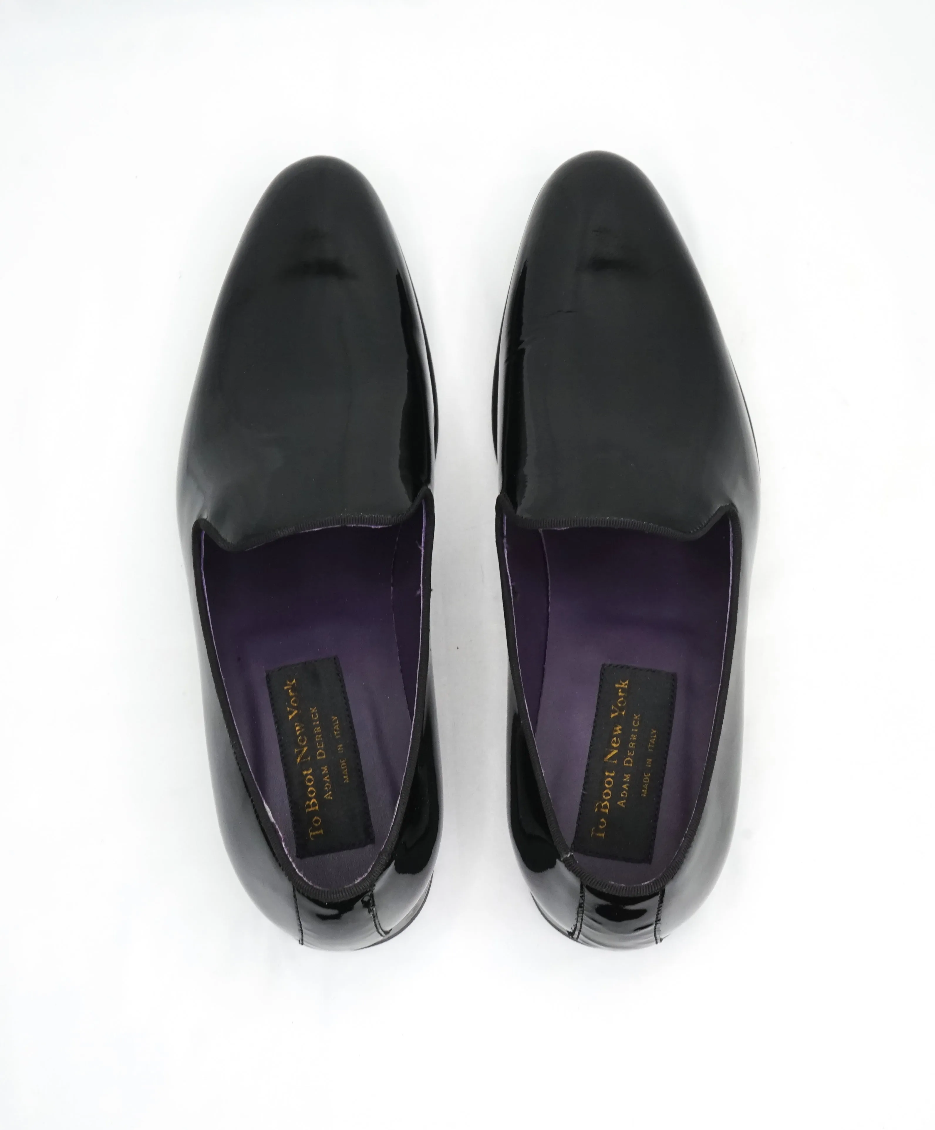 TO BOOT NEW YORK - “Delevan” Black Patent Leather Round Toe Loafers - 11