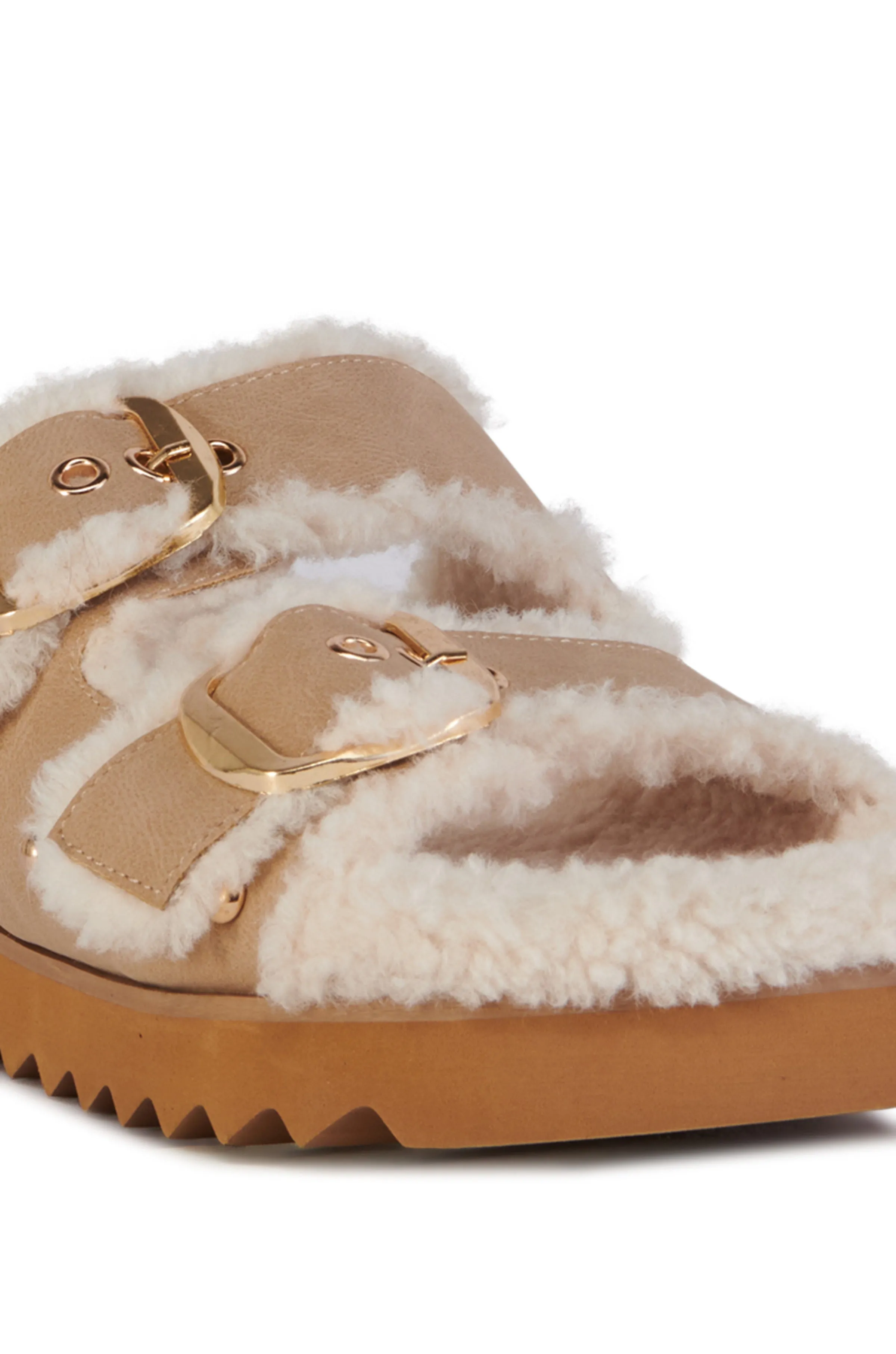 TRESOR-TAN FLAT SLIPPER