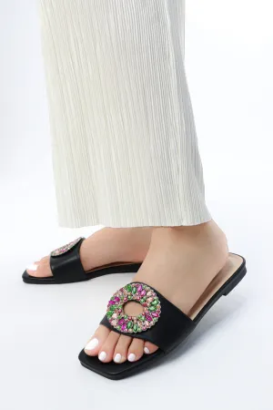 Viny - Women's Gemstone Flat Sandals
