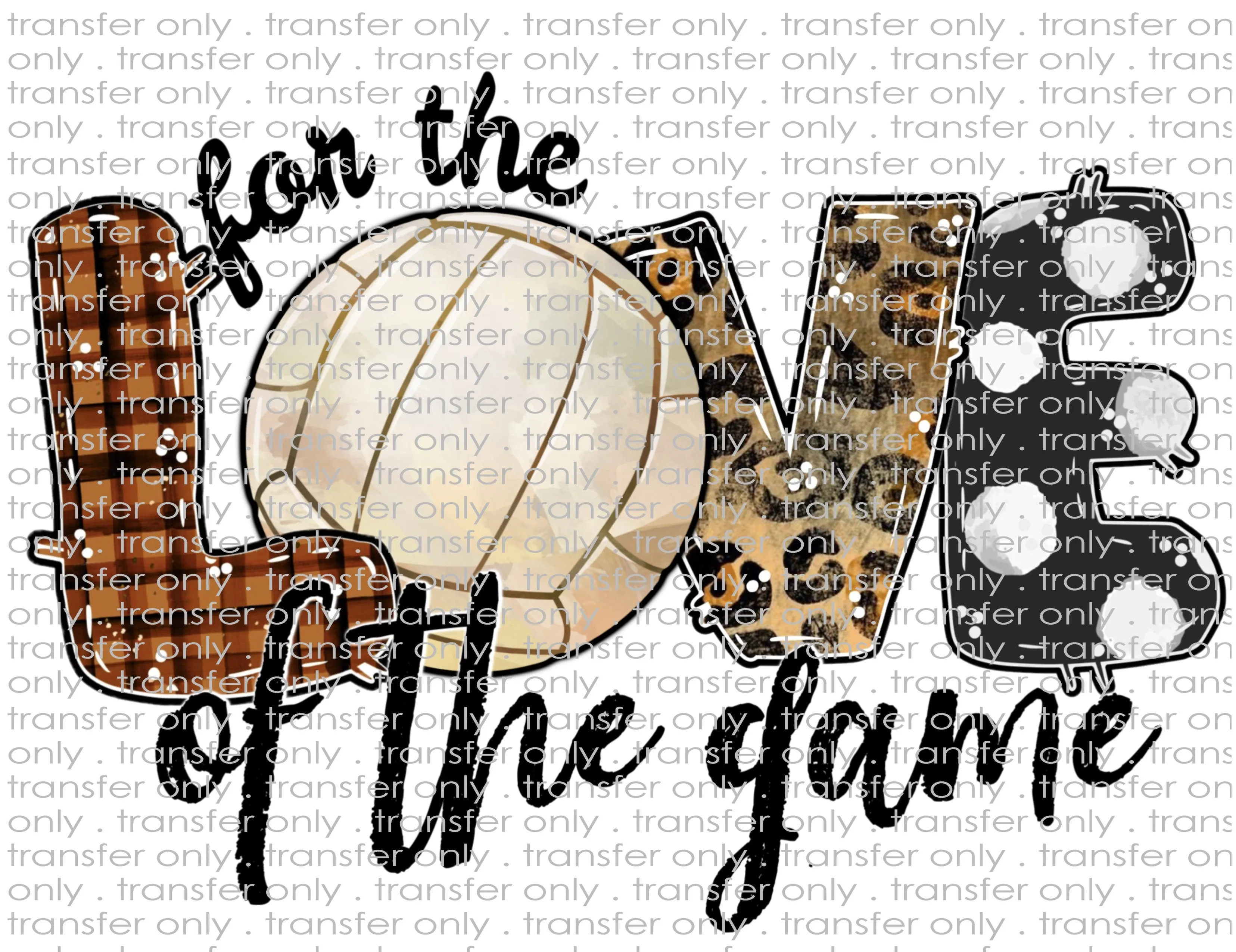 Waterslide, Sublimation & Multi-Surface Transfers - Volleyball