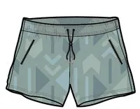 Way Out All Purpose Short - Pistachio Ore Pattern