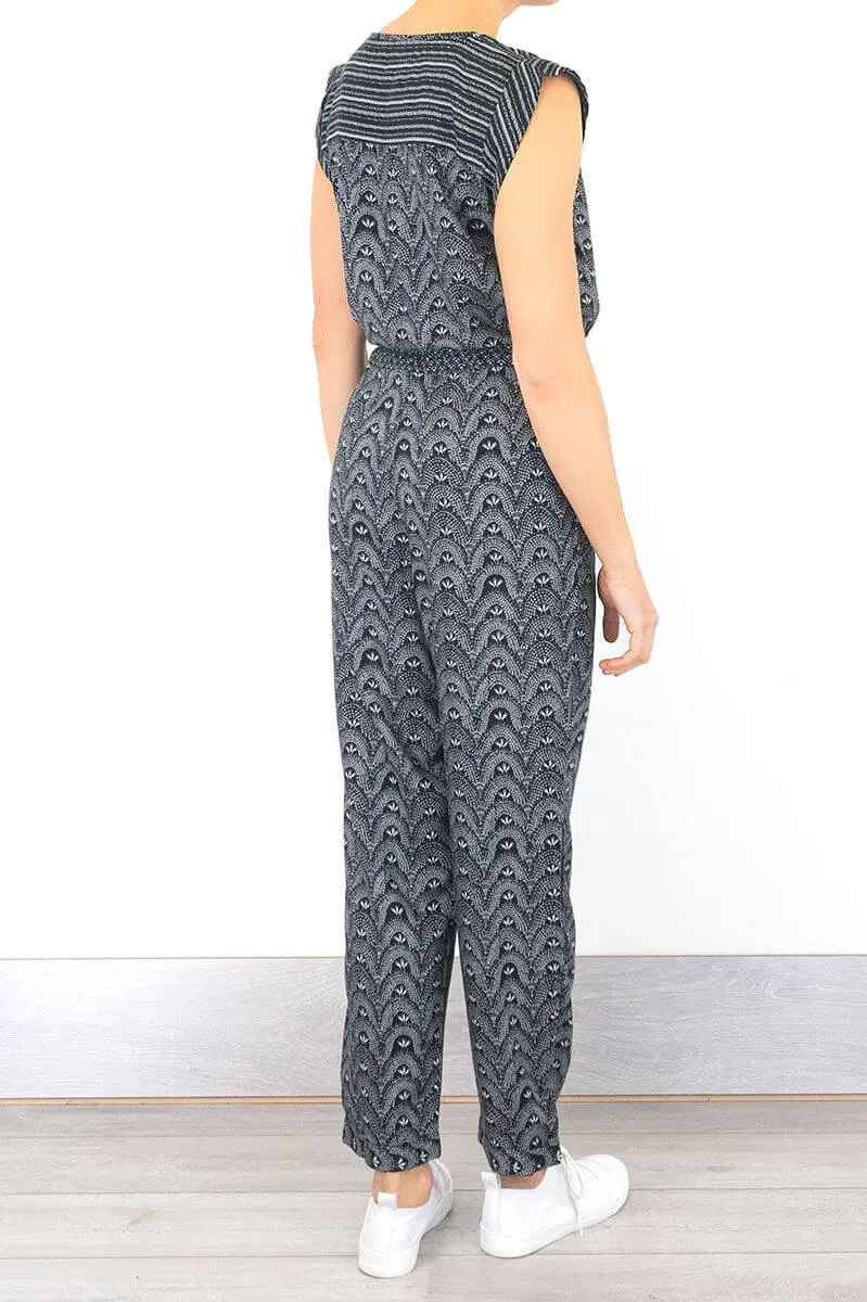 White Stuff Darcy Sleeveless Slim Leg Lightweight Cotton Jumpsuit