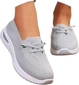 Women Comfy Orthopedic Walking Shoes, 2025 New Orthopedic Women's Breathable Slip On Arch Support Non-Slip Sneakers
