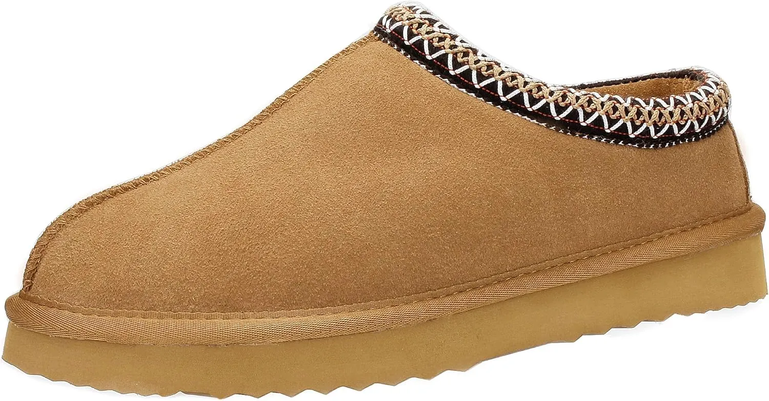 Women Slippers Platform Mini Boots Suede Leather Short Ankle Booties Fuzzy Slip On Shoes