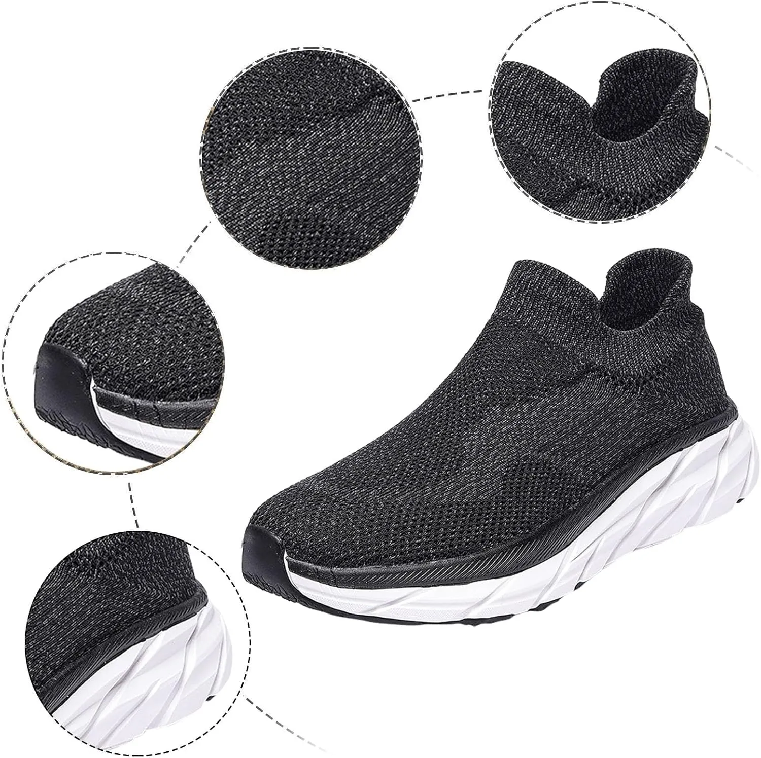 Womens Tennis Shoes Womens Sneakers Slip On Walking Shoes Breathable Running Shoes Lightweight Non Slip Workout Shoes
