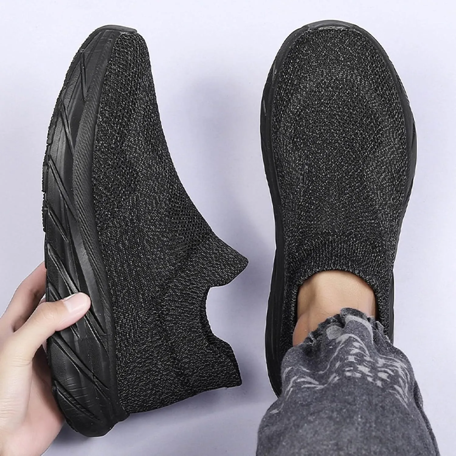 Womens Tennis Shoes Womens Sneakers Slip On Walking Shoes Breathable Running Shoes Lightweight Non Slip Workout Shoes