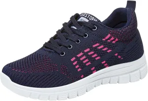Womens Walking Shoes Comfortable Slip On Sneakers Non Slip Athletic Tennis Running Shoes Casual Shoes Arch Support