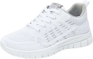 Womens Walking Shoes Comfortable Slip On Sneakers Non Slip Athletic Tennis Running Shoes Casual Shoes Arch Support