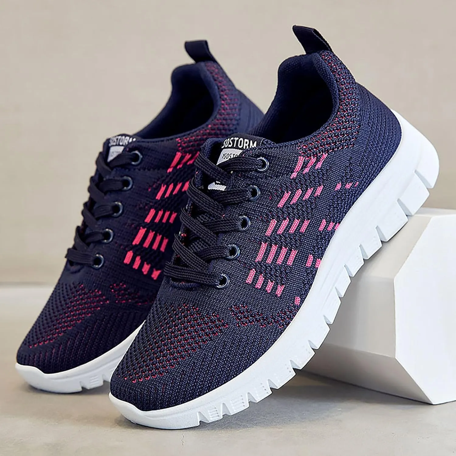 Womens Walking Shoes Comfortable Slip On Sneakers Non Slip Athletic Tennis Running Shoes Casual Shoes Arch Support