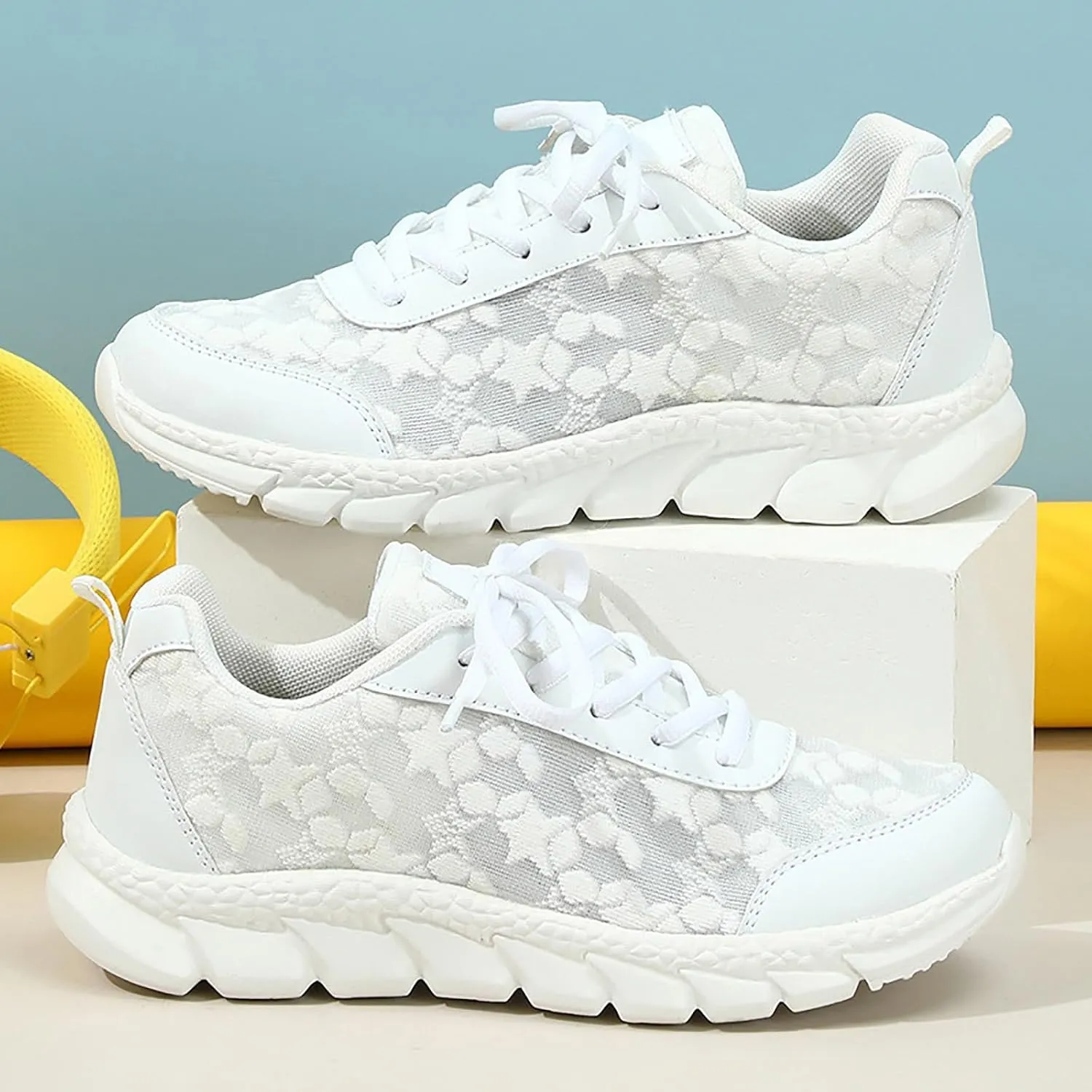 Womens Walking Shoes Comfortable Slip On Sneakers Non Slip Athletic Tennis Running Shoes Mesh Casual Sports Shoes