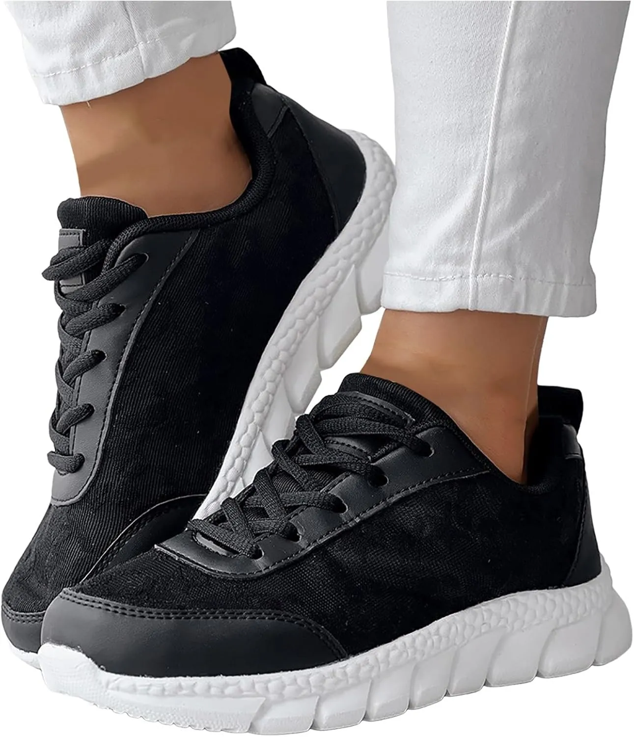 Womens Walking Shoes Comfortable Slip On Sneakers Non Slip Athletic Tennis Running Shoes Mesh Casual Sports Shoes