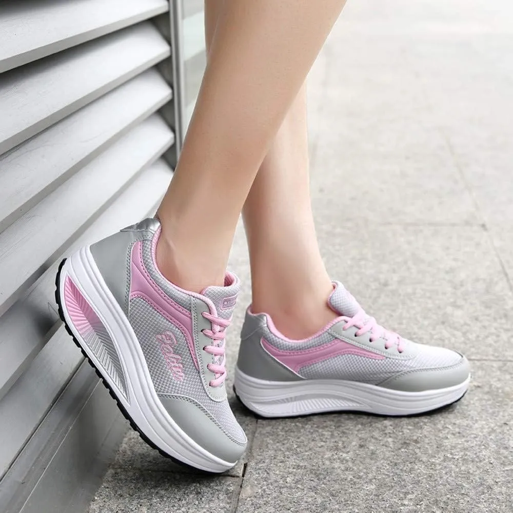 Womens Walking Sneakers Size 10 Wide Zapatillas Ortop??Dicas para Caminar De Mujer para Salir White Tennis Shoes Women Platform Silver Platform Wedge Sneakers for Women Trail Running Shoes Women On