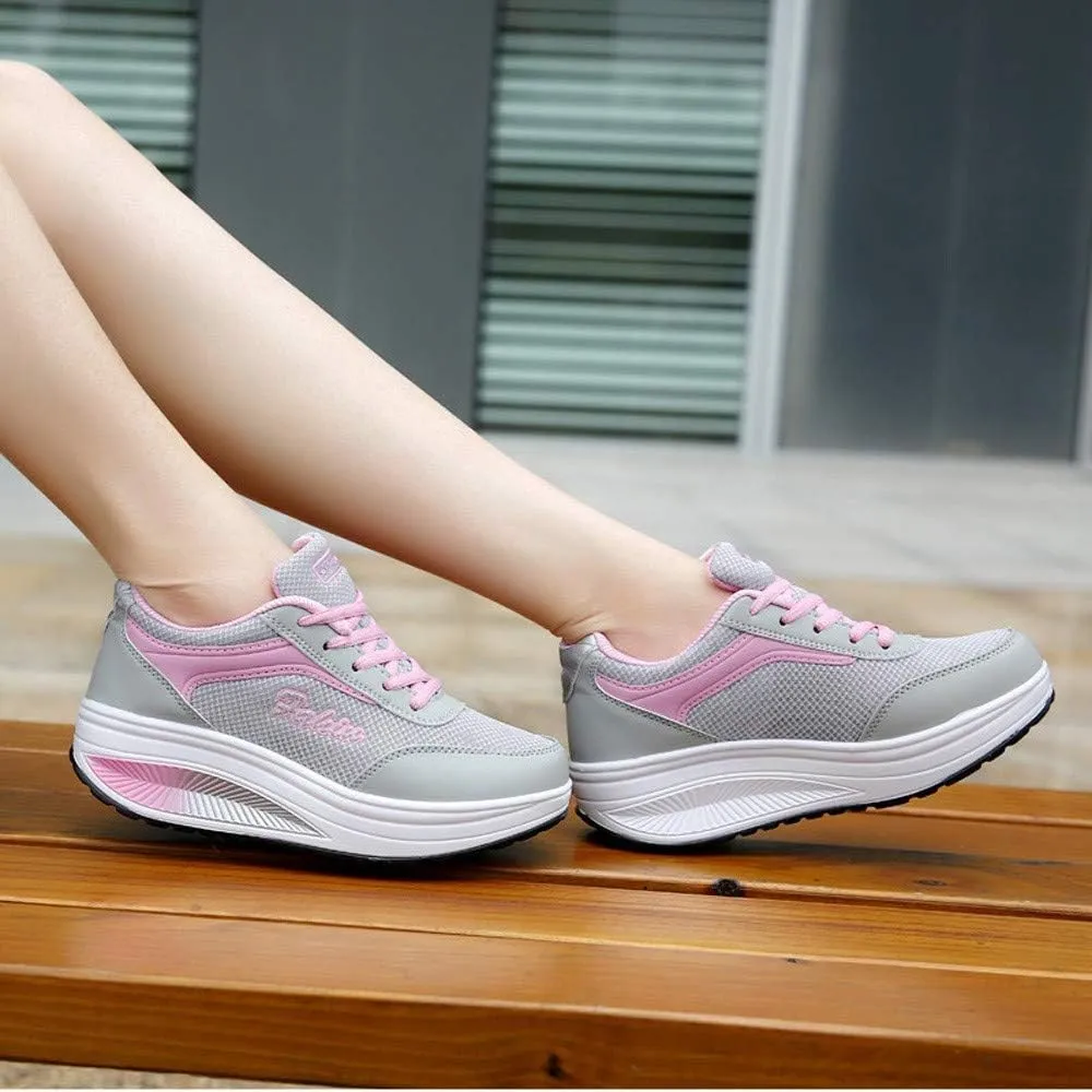 Womens Walking Sneakers Size 10 Wide Zapatillas Ortop??Dicas para Caminar De Mujer para Salir White Tennis Shoes Women Platform Silver Platform Wedge Sneakers for Women Trail Running Shoes Women On