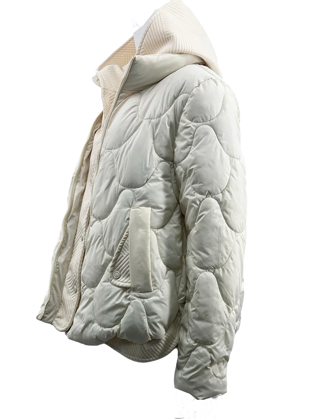 WPJ25001 100% Nylon Body Trimmed with Polyester Hood Women's Quilted Warm Jacket